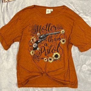 Hotter than a pistol White Crow tee